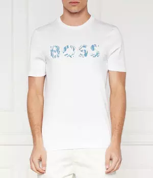 Футболка te_bossocean Regular fit Boss Orange, белый