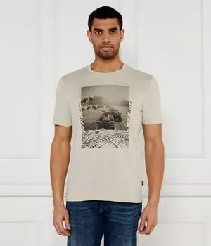 Футболка te_dunetrace Regular fit Boss Orange, желтый