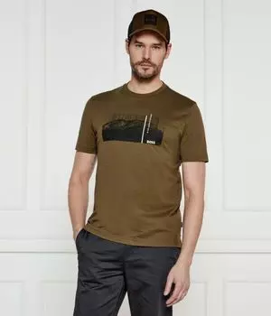 Футболка te_injungle Regular fit Boss Orange, хаки