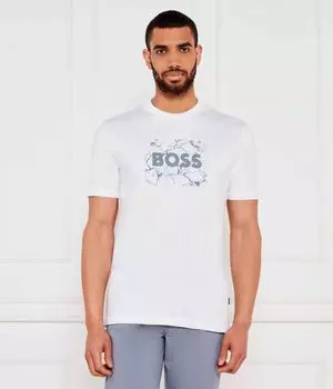 Футболка te_logospace Regular fit Boss Orange, белый