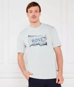 Футболка te_logospace Regular fit Boss Orange, синий
