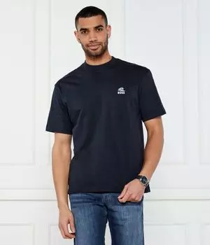 Футболка te_numbers Loose fit Boss Orange, синий