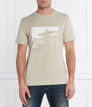 Футболка te_sea_horse Regular fit Boss Orange, зеленый