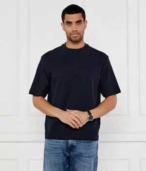 Футболка te_waffle Relaxed fit Boss Orange, синий