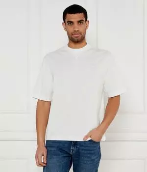 Футболка te_waffle Relaxed fit Boss Orange, белый