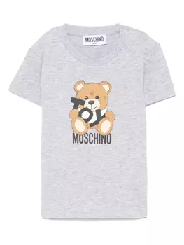 Футболка Teddy Bear Moschino Kids, серый