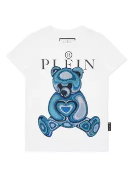 Футболка Teddy Bear с кристаллами Philipp Plein, белый