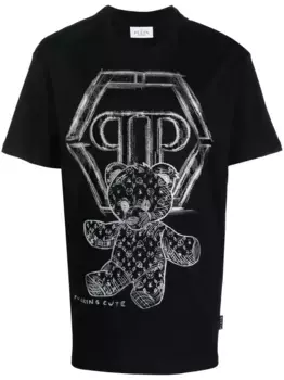 Футболка Teddy Bear со стразами Philipp Plein, черный