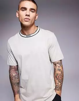 Футболка tee5 бежевого цвета BOSS Green