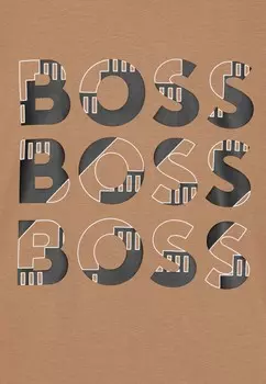 Футболка TEE BOSS Kidswear, бежевый