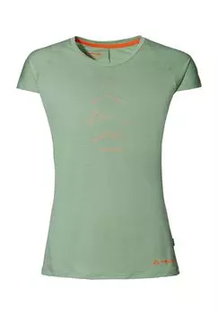 Футболка Tekoa Wool, с круглым вырезом, женская VAUDE, цвет Aloe Vera