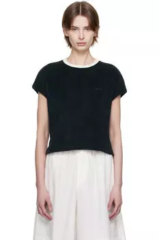 Футболка темно-синего цвета Kelly A.P.C.