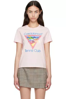 Футболка Tennis club Casablanca, розовый