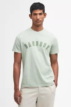 Футболка Terra Dyy с логотипом Barbour, зеленый