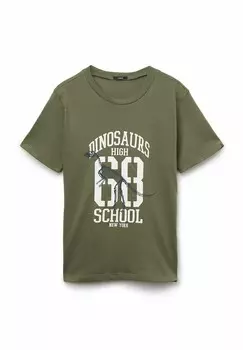 Футболка Tezenis, пестрая оливковая