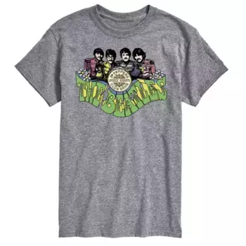 Футболка The Beatles "Одинокие сердца" Big & Tall Licensed Character, серый