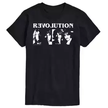 Футболка The Beatles Revolution от Big & Tall Licensed Character, черный
