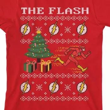 Футболка The Flash с рождественским рисунком для мальчиков 8–20 лет Licensed Character