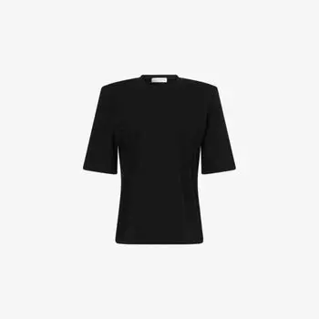 Футболка The Frankie Shop Carrington с подплечниками, черный