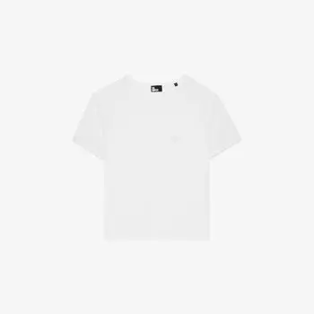 Футболка The Kooples с кружевными рукавами, экрю