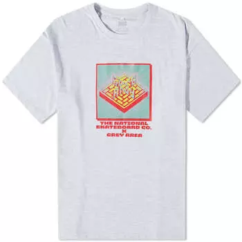 Футболка The National Skateboard Co. x Grey Area Ghost Game, серый
