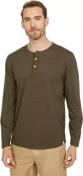 Футболка The Normal Brand Hamlin Jersey Classic Long Sleeve Henley, цвет Dusty Olive