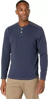 Футболка The Normal Brand Two-Button Long Sleeve Henley, цвет Normal Navy