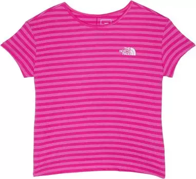 Футболка The North Face Elevate Short Sleeve Tri-Blend Tee, цвет Linaria Pink Heather Stripe
