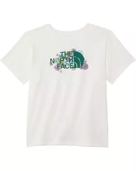 Футболка The North Face Kids Short Sleeve Graphic Tee, цвет White Dune/Mineral Purple Maze Floral Print