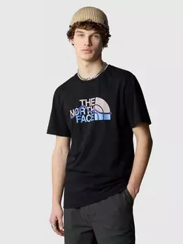Футболка The North Face M S/S MOUNTAIN LINE, черный