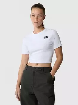 Футболка The North Face W CROP S/S, белый