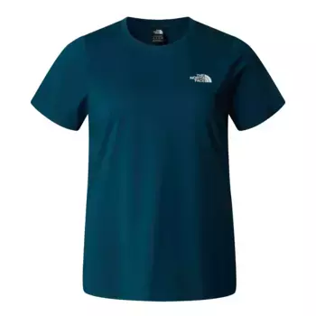 Футболка The North Face "W PLUS S/S SIMPLE DOME TEE", больших размеров, цвет Midnight Petrol