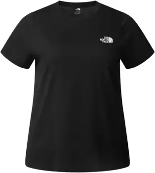 Футболка The North Face "W PLUS S/S SIMPLE DOME TEE", больших размеров, черный