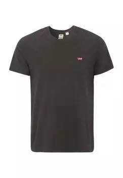 Футболка The Original, хлопок, однотонная, мужская Levi's, черный