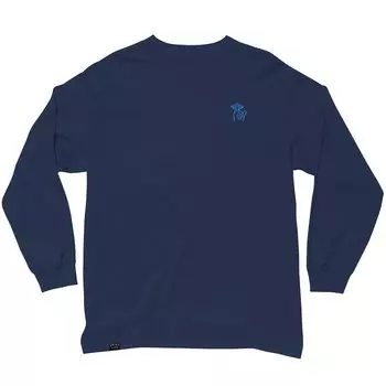 Футболка The Quiet Life Shhh с длинными рукавами и вышивкой, нави