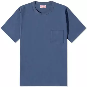 Футболка The Real Mccoy's Joe Mccoy Pocket, синий