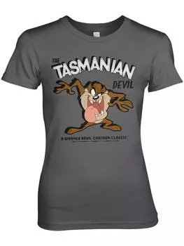Футболка The Tasmanian Devil Girly Tee Looney Tunes , серый
