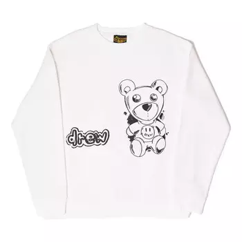 Футболка theordore sketch crewneck sweatshirt 'off-white' Drew House, белый
