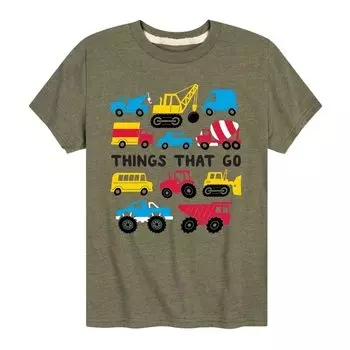 Футболка Things That Go для мальчиков 8–20 лет с рисунком Licensed Character