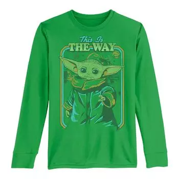 Футболка «This Is The Way» для мальчиков 8–20 лет «Звездные войны», «Мандалорец», «Ребенок», также известная как «Малышка Йода» Licensed Character