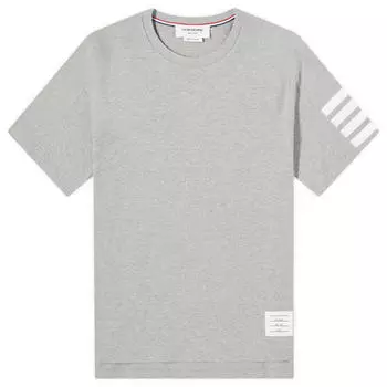 Футболка Thom Browne 4-Bar Tonal T-Shirt, цвет Light Grey