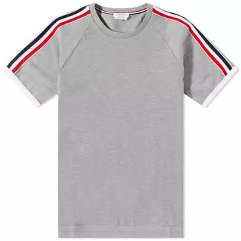 Футболка Thom Browne Raglan Grosgrain Striped Tee