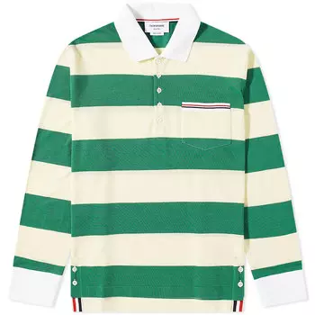 Футболка Thom Browne Striped Pocket Rugby Shirt