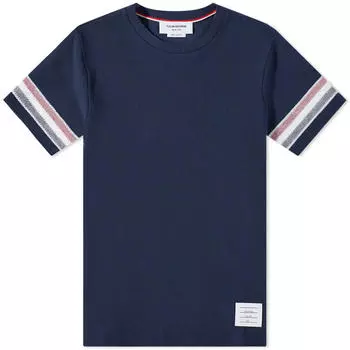 Футболка Thom Browne Striped Sleeve Tee
