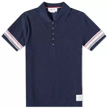 Футболка Thom Browne Textured Cotton Polo Shirt