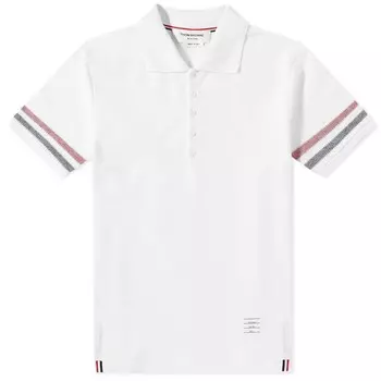 Футболка Thom Browne Textured Cotton Polo Shirt