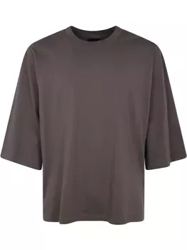 Футболка Thom Krom из хлопка с круглым вырезом, коричневый
