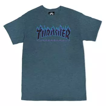 Футболка Thrasher Flame, фиолетовый