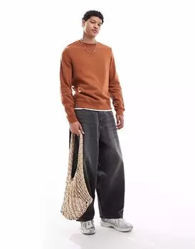 Футболка Threadbare Mock с круглым вырезом, цвет мандарин