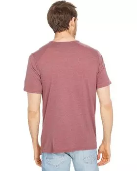 Футболка Threads 4 Thought Baseline Tri-Blend Short Sleeve Notch Tee, цвет Heather Lava